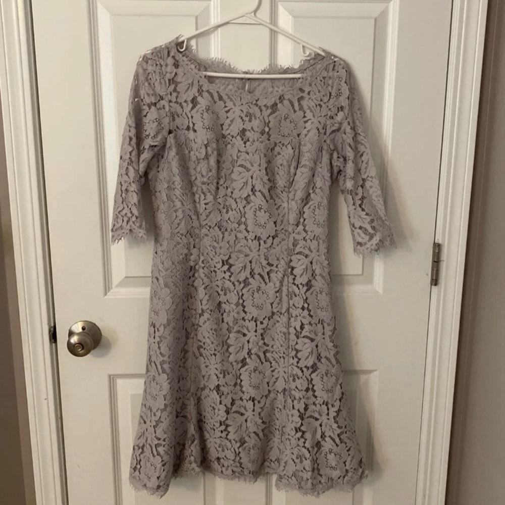 Gray Textured Dress